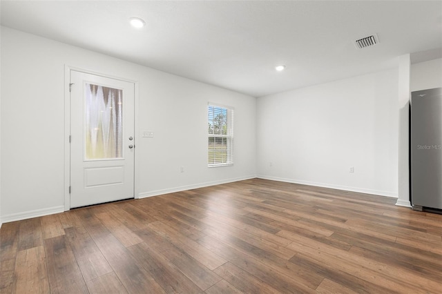 interior space with wood-type flooring