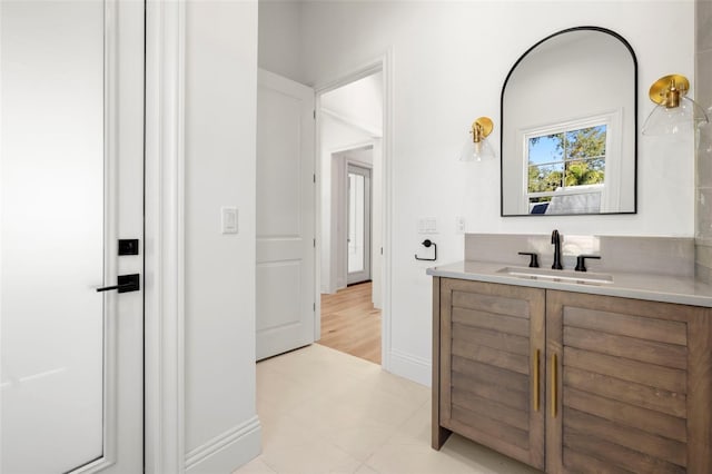 bathroom featuring vanity