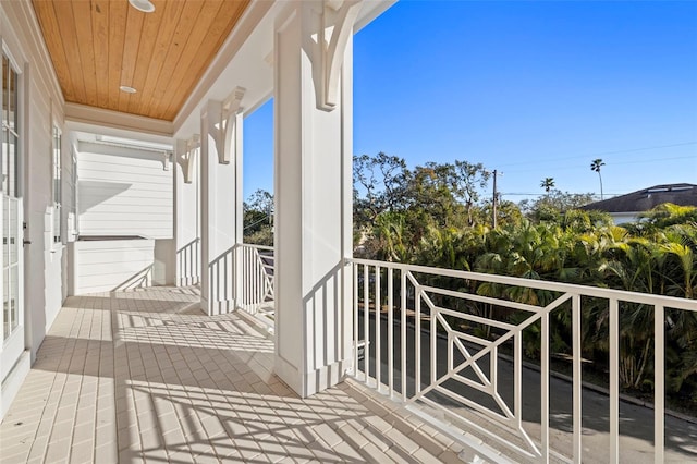 view of balcony