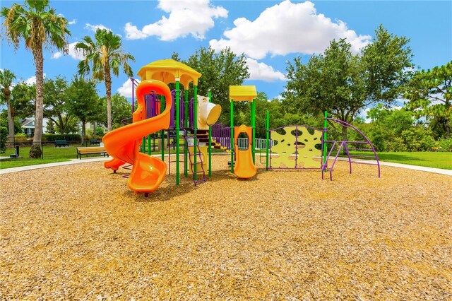 view of jungle gym