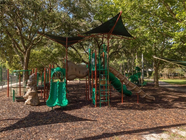 view of jungle gym