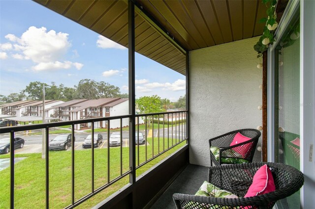 view of balcony