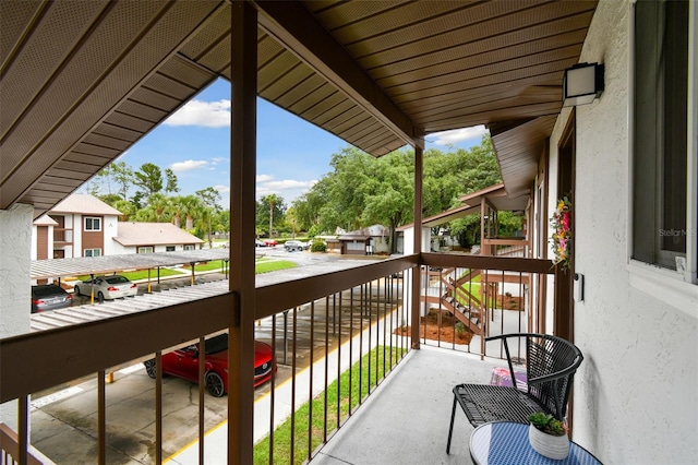 view of balcony