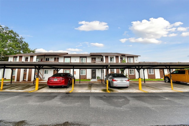 view of parking / parking lot