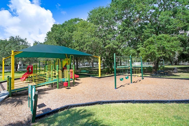 view of play area