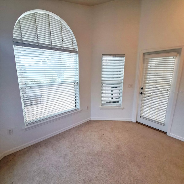 view of carpeted empty room