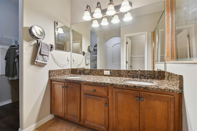 bathroom with vanity