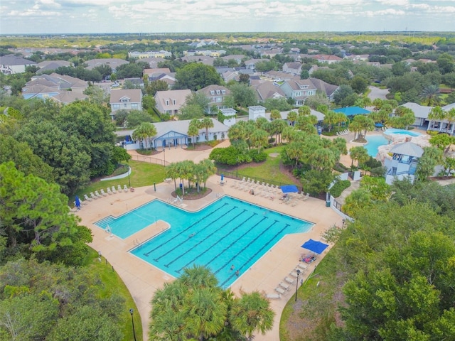 birds eye view of property