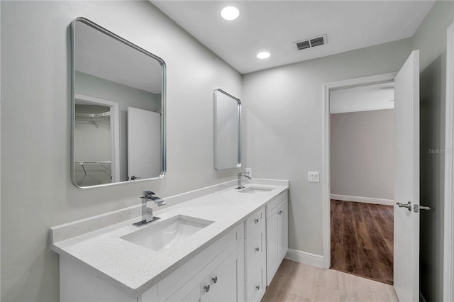 bathroom with vanity