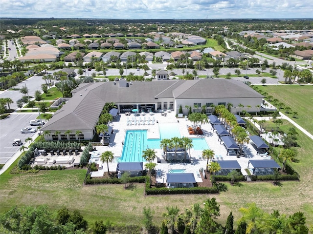 birds eye view of property