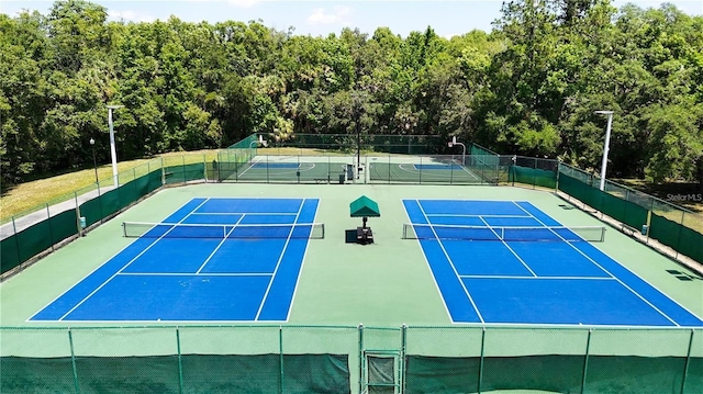 view of tennis court