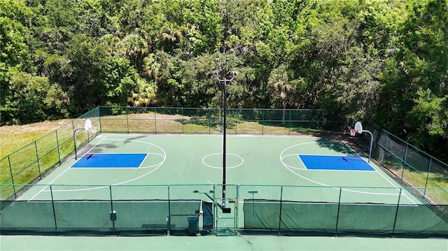 view of basketball court