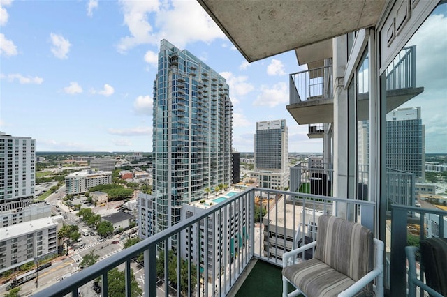 view of balcony