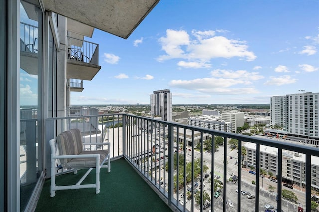 view of balcony