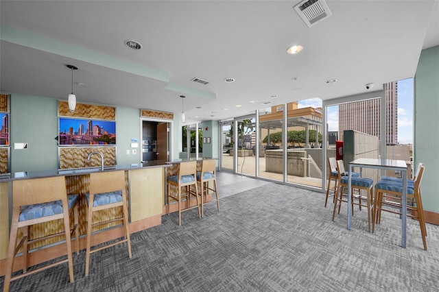 bar featuring carpet flooring