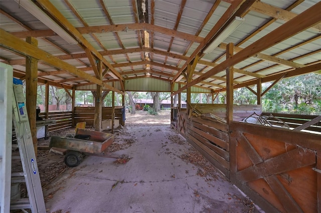 view of horse barn