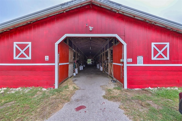 view of stable