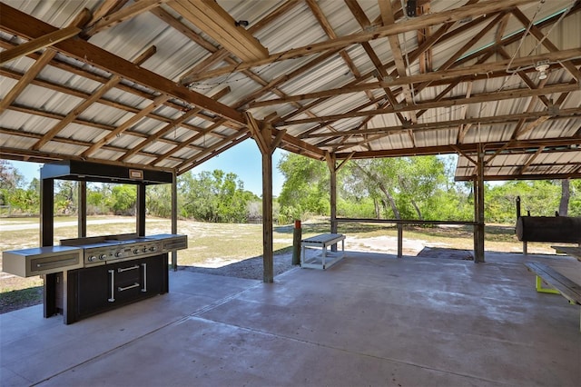 view of patio / terrace featuring a gazebo