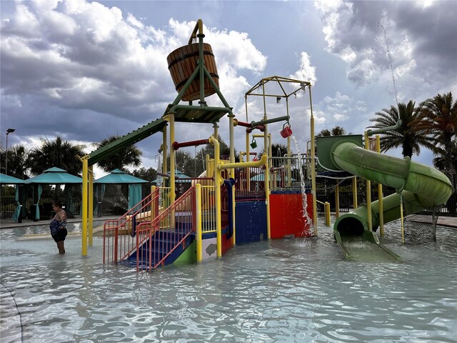 view of jungle gym