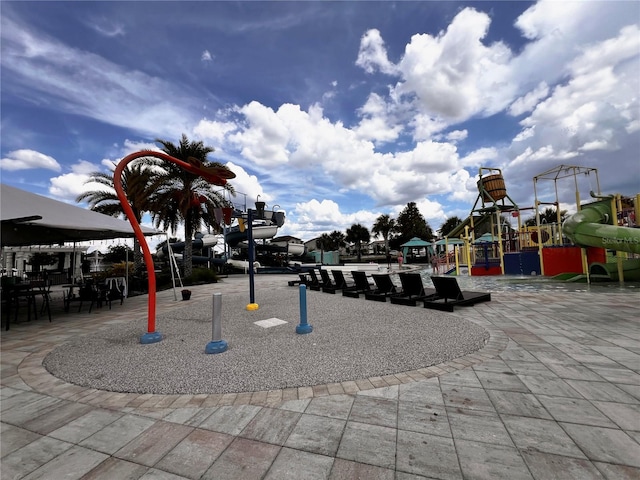 exterior space with a playground