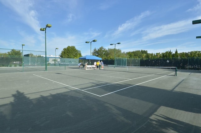 view of tennis court