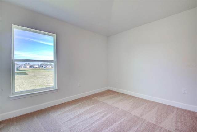 view of carpeted empty room