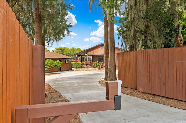 view of patio with fence