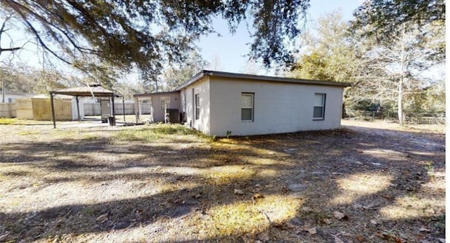 exterior space with a gazebo