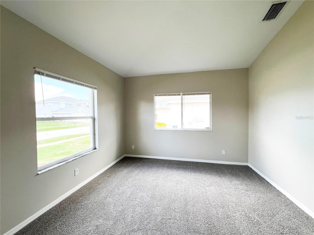 view of carpeted empty room