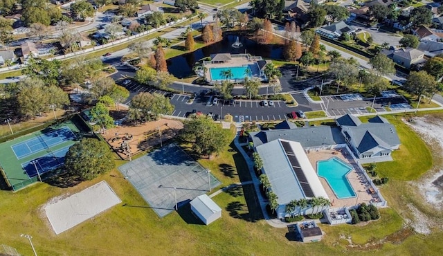 birds eye view of property