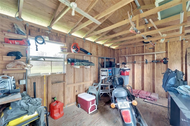 view of storage room