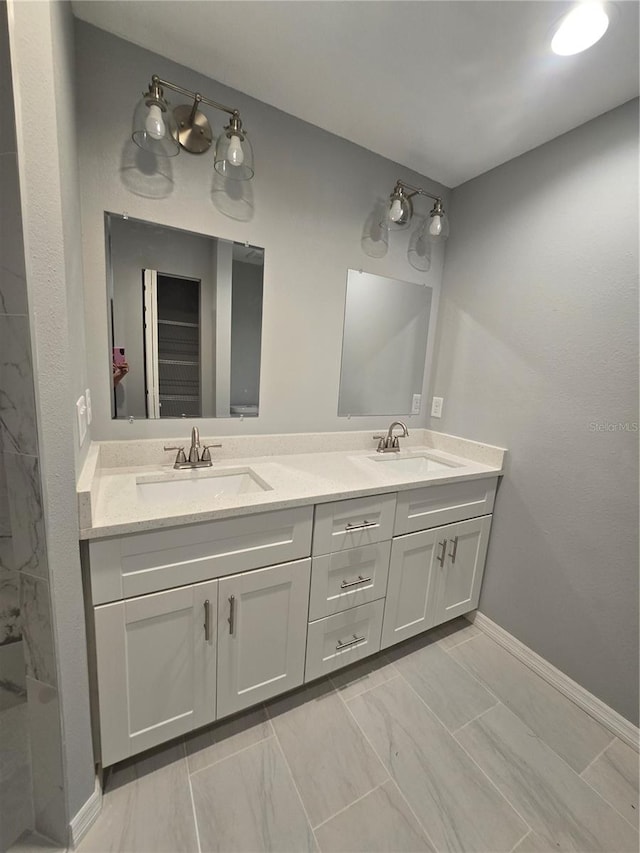 bathroom featuring vanity