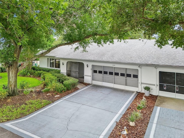 ranch-style house with a garage