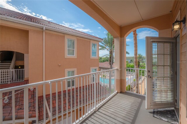 view of balcony