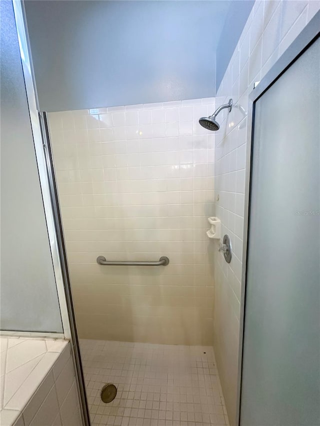 bathroom with an enclosed shower