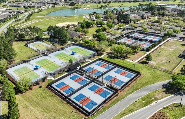 8322 SW 52nd Lane Rd, Ocala, FL 34481 - birds eye view of property with a water view and a residential view