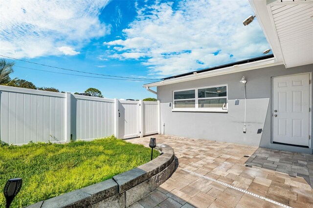 exterior space with a patio