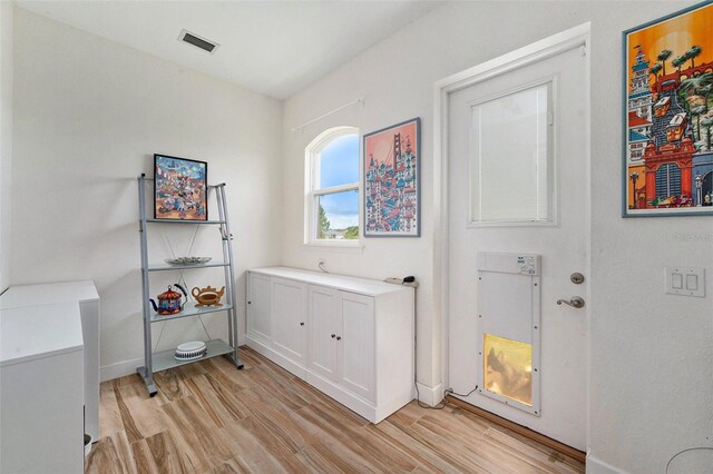 interior space featuring light hardwood / wood-style flooring