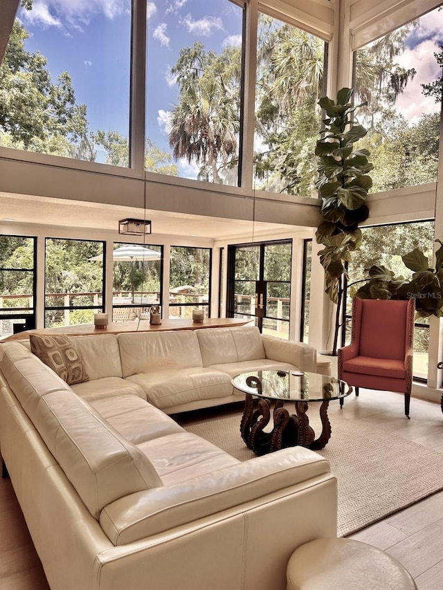 view of sunroom / solarium