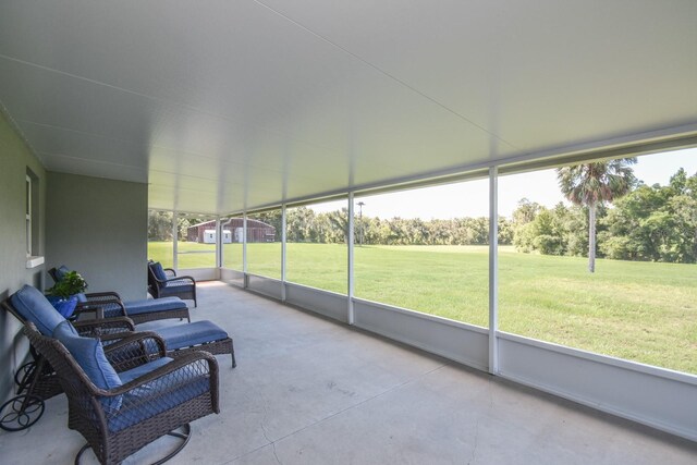 view of sunroom / solarium