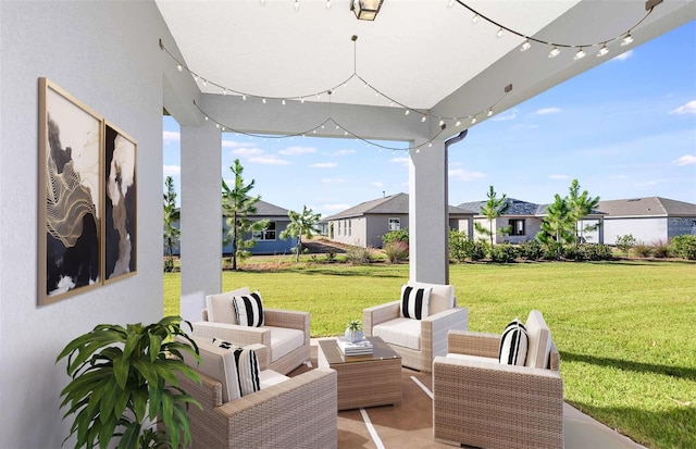 view of patio / terrace with outdoor lounge area