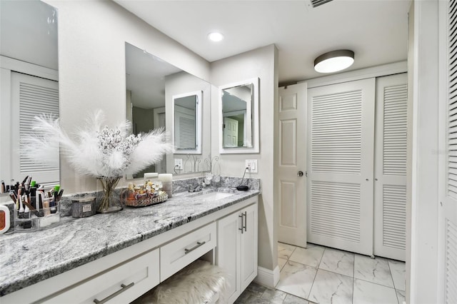 bathroom featuring vanity