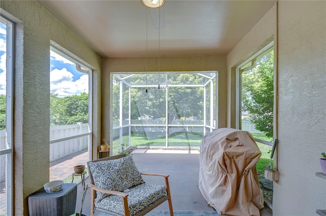 sunroom / solarium with a wealth of natural light