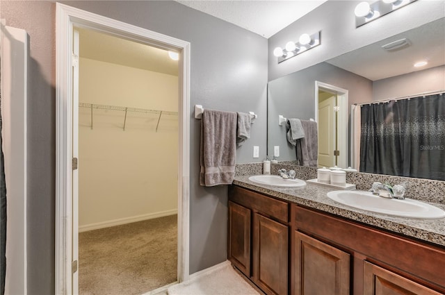 bathroom featuring vanity