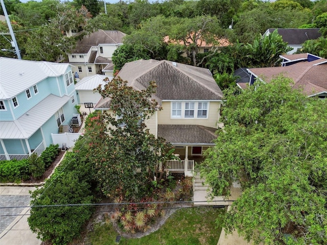 birds eye view of property featuring a residential view