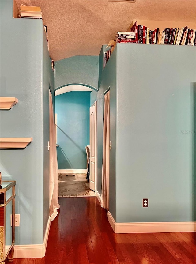 hall featuring hardwood / wood-style flooring