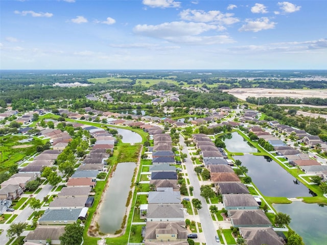6843 Boulder Run Loop, Wesley Chapel, FL 33545 - aerial perspective of suburban area featuring a nearby body of water
