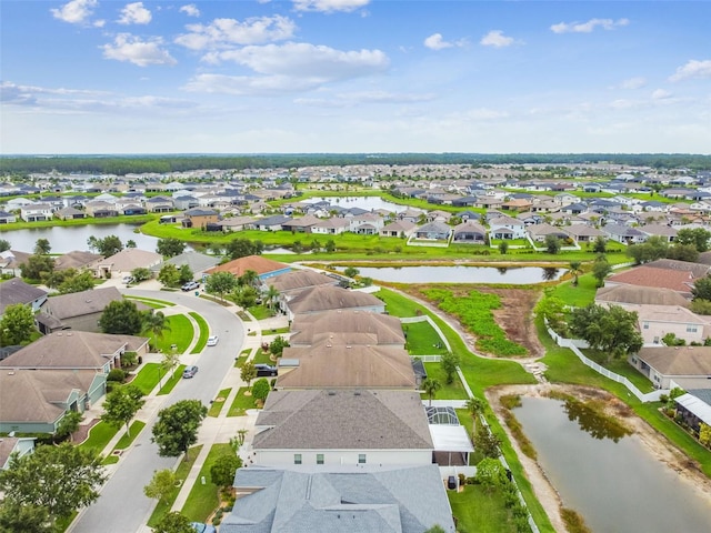 6843 Boulder Run Loop, Wesley Chapel, FL 33545 - aerial view of property and surrounding area with nearby suburban area and a nearby body of water