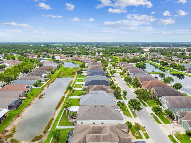6843 Boulder Run Loop, Wesley Chapel, FL 33545 - aerial view of residential area with a large body of water