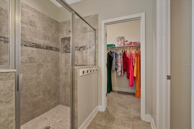 bathroom with walk in shower